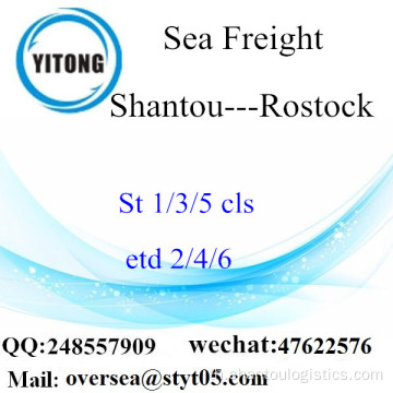 การรวม LCL ของ Shantou Port ไปยัง Rostock